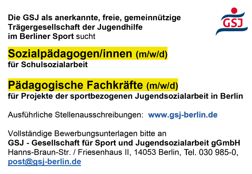 GSJ-Gesellschaft für Sport und Jugendsozialarbeit GmbH