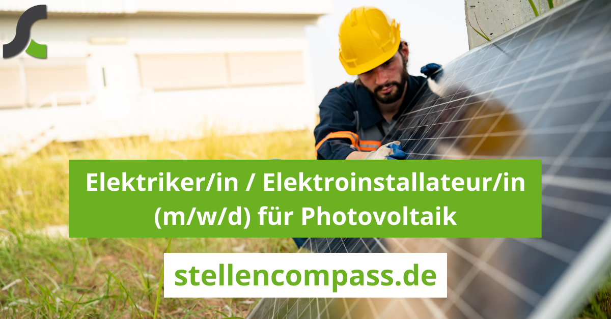  FoToArtist_1 EWE Servicepartner GmbH Elektriker/in / Elektroinstallateur/in (m/w/d) für Photovoltaik Oldenburg stellencompass.de