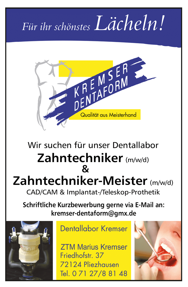 Dentallabor Kremser Pliezhausen