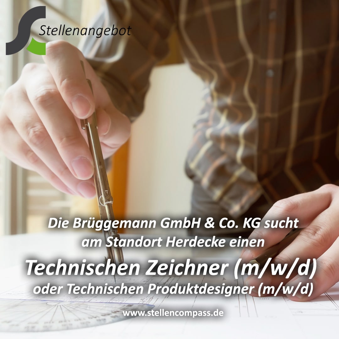 Die Brüggemann GmbH & Co. KG in Herdecke sucht: Technischer Zeichner oder Technischer Produktdesigner (m/w/d) unbefristet und in Vollzeit | Stellenangebote & Jobs auf stellencompass.de Die Brüggemann GmbH & Co. KG in Herdecke sucht: Technischer Zeichner oder Technischer Produktdesigner (m/w/d) unbefristet und in Vollzeit | Stellenangebote & Jobs auf stellencompass.de